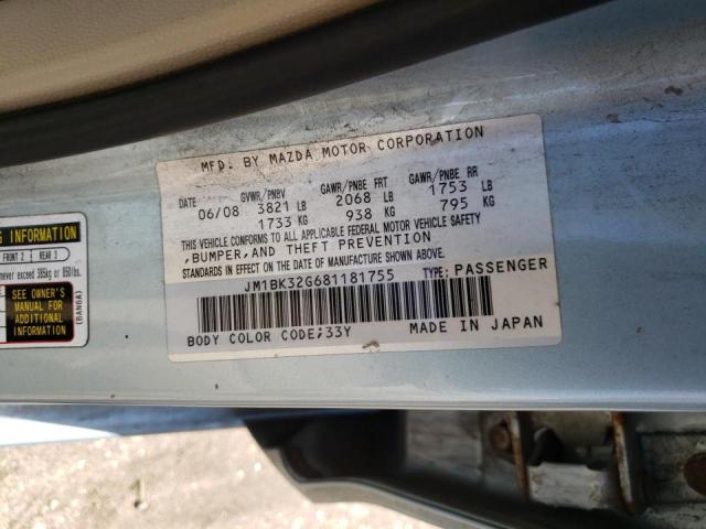 Photo 10 from auction – 2008 MAZDA 3 I with VIN JM1BK32G681181755