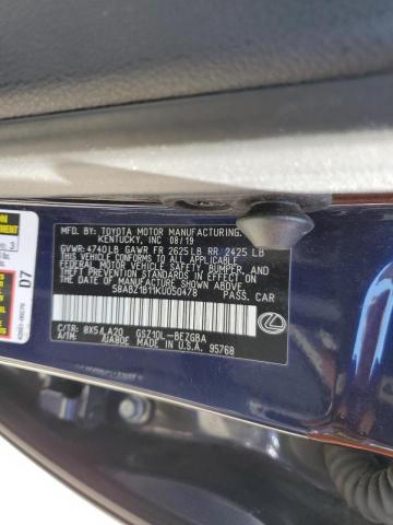 Photo 10 from auction – 2019 LEXUS ES 350 with VIN 58ABZ1B11KU050478