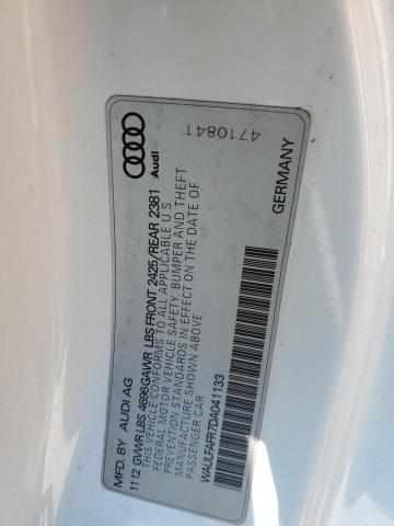 Photo 10 from auction – 2013 AUDI A5 PREMIUM with VIN WAULFAFR7DA041133
