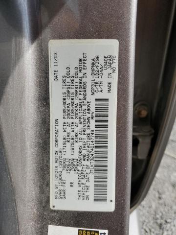 Photo 10 from auction – 2004 TOYOTA SCION XB with VIN JTLKT324740147749