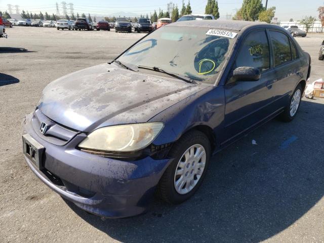 Photo 2 from auction – 2004 HONDA CIVIC LX with VIN 2HGES15574H549983