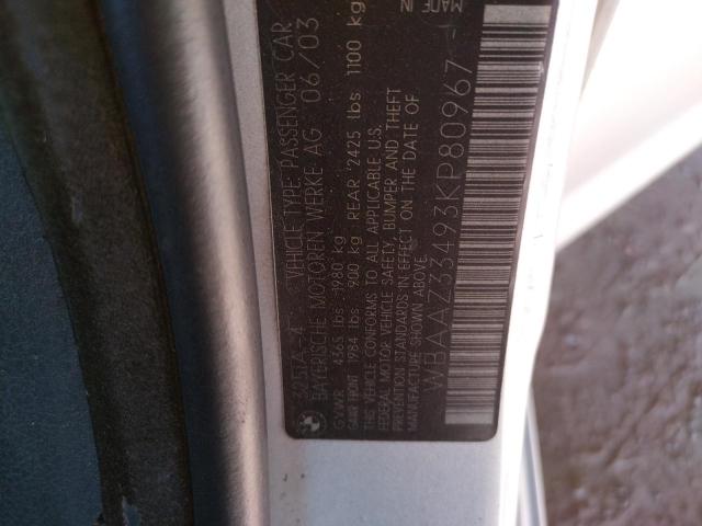 صورة رقم 10 من المزاد - 2003 BMW 325 I مع VIN WBAAZ33493KP80967