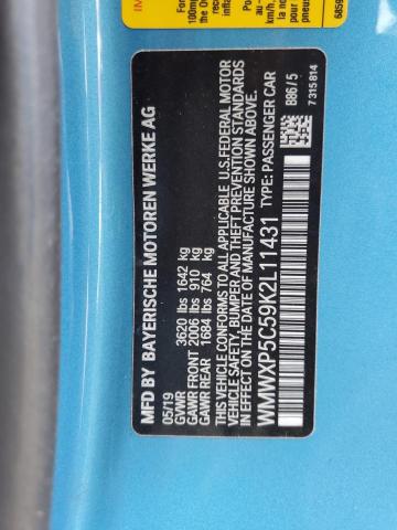 Photo 10 from auction – 2019 MINI COOPER with VIN WMWXP5C59K2L11431