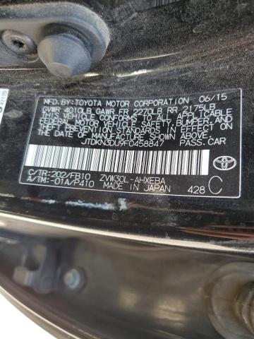 Photo 10 from auction – 2015 TOYOTA PRIUS with VIN JTDKN3DU9F0458847