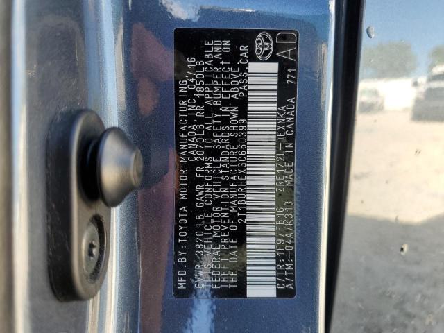 Photo 10 from auction – 2016 TOYOTA COROLLA L with VIN 2T1BURHEXGC660399