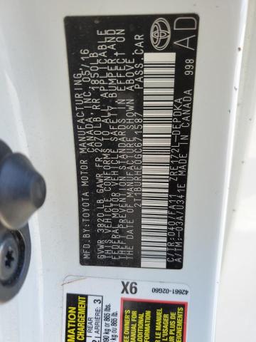 Photo 10 from auction – 2016 TOYOTA COROLLA L with VIN 2T1BURHE0GC671587