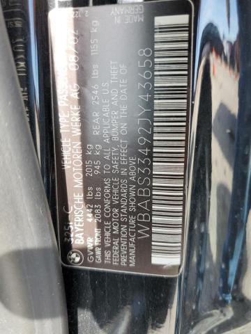 Photo 10 from auction – 2002 BMW 325 CI with VIN WBABS33492JY43658