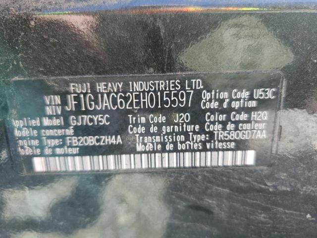 Photo 10 from auction – 2014 SUBARU IMPREZA PR with VIN JF1GJAC62EH015597