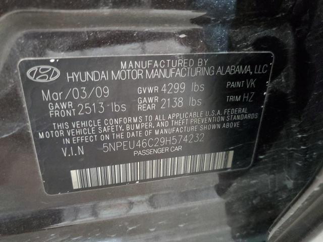 Photo 10 from auction – 2009 HYUNDAI SONATA SE with VIN 5NPEU46C29H574232