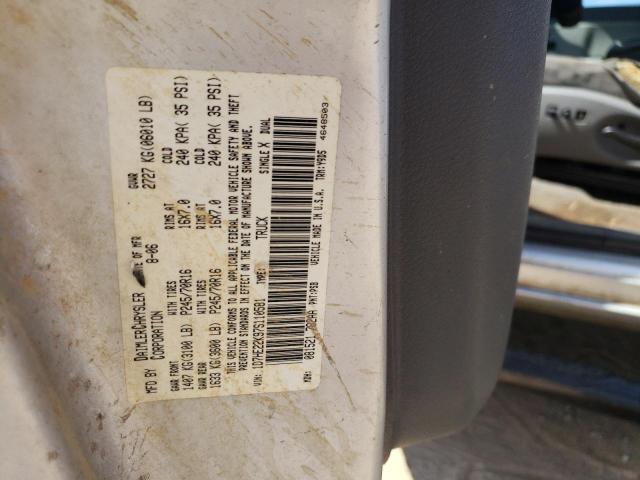 Foto 10 de la subasta – 2007 DODGE DAKOTA ST con VIN 1D7HE22K97S110581