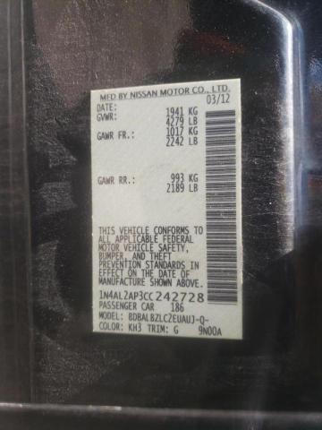 صورة رقم 10 من المزاد - 2012 NISSAN ALTIMA BAS مع VIN 1N4AL2AP3CC242728