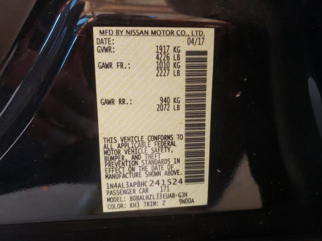 Photo 10 from auction – 2017 NISSAN ALTIMA 2.5 with VIN 1N4AL3AP8HC241524