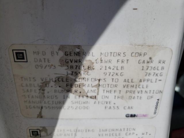 Photo 10 from auction – 1994 BUICK SKYLARK CU with VIN 1G4NV55M9RC252000