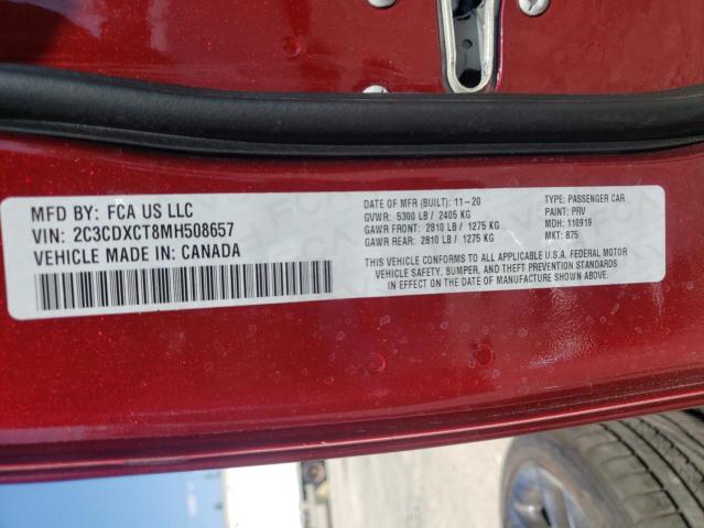 Photo 10 from auction – 2021 DODGE CHARGER R/ with VIN 2C3CDXCT8MH508657