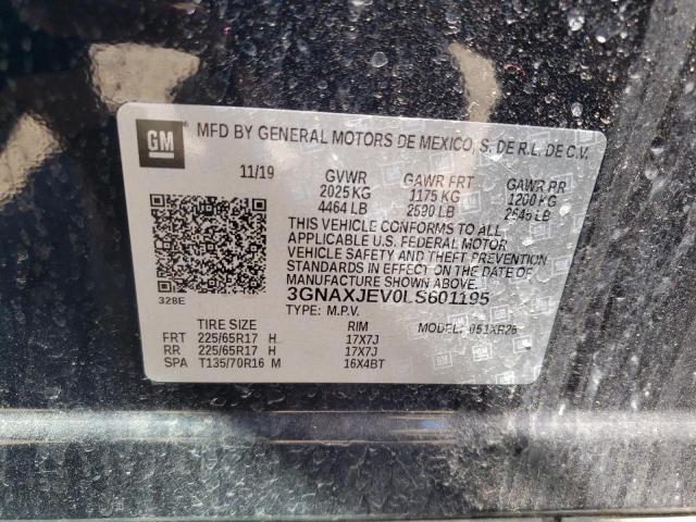 Photo 10 from auction – 2020 CHEVROLET EQUINOX LT with VIN 3GNAXJEV0LS601195