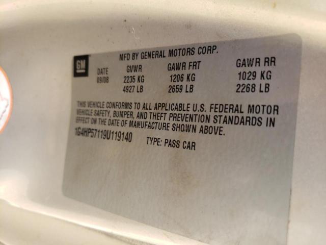 Photo 10 from auction – 2009 BUICK LUCERNE CX with VIN 1G4HP57119U119140