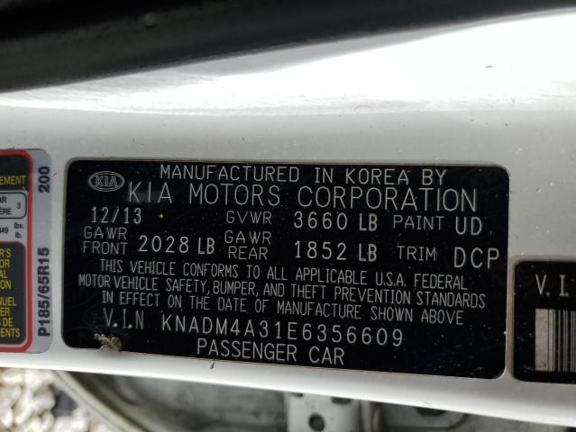 Photo 10 from auction – 2014 KIA RIO LX with VIN KNADM4A31E6356609