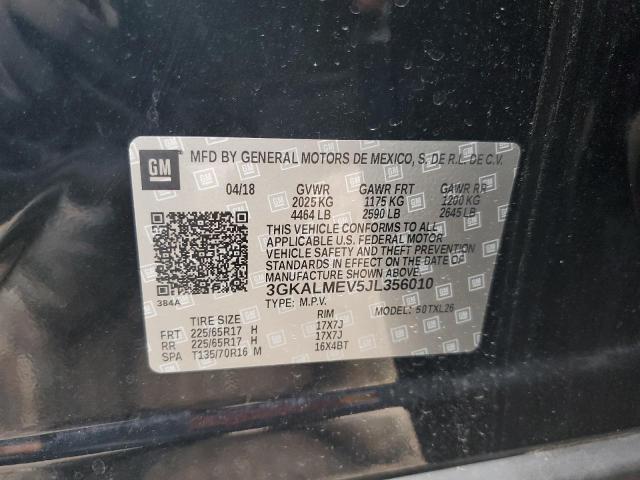 Photo 10 from auction – 2018 GMC TERRAIN SL with VIN 3GKALMEV5JL356010