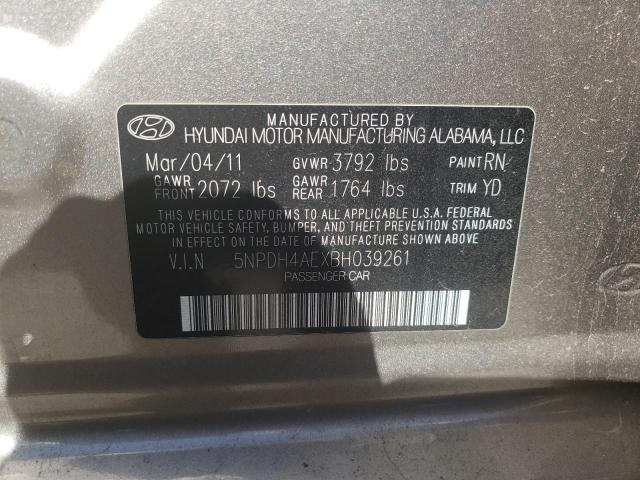 Photo 10 from auction – 2011 HYUNDAI ELANTRA GL with VIN 5NPDH4AEXBH039261