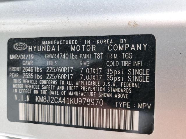 Photo 10 from auction – 2019 HYUNDAI TUCSON SE with VIN KM8J2CA41KU978970