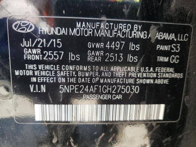 Photo 10 from auction – 2016 HYUNDAI SONATA SE with VIN 5NPE24AF1GH275030
