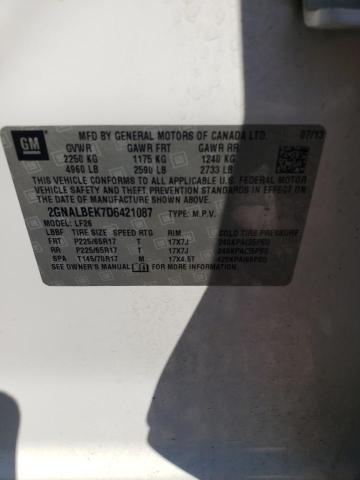 Photo 10 from auction – 2013 CHEVROLET EQUINOX LS with VIN 2GNALBEK7D6421087