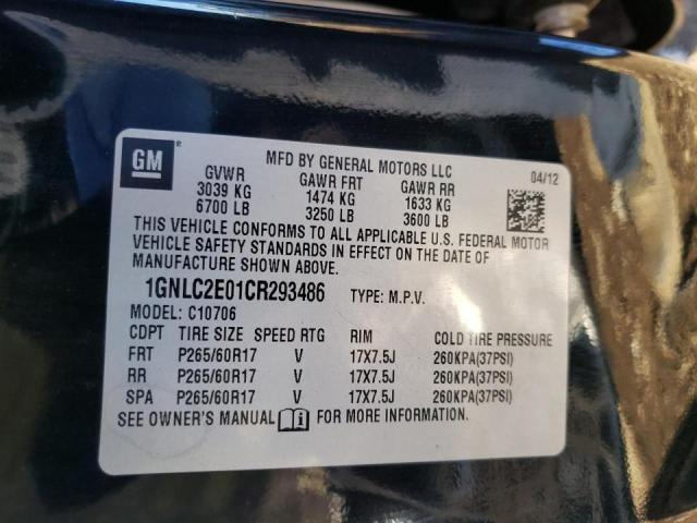 Photo 10 from auction – 2012 CHEVROLET TAHOE POLI with VIN 1GNLC2E01CR293486
