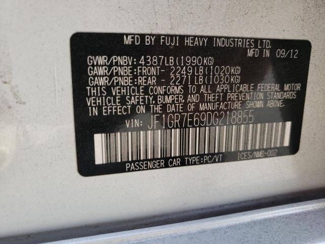 Photo 10 from auction – 2013 SUBARU IMPREZA WR with VIN JF1GR7E69DG218855