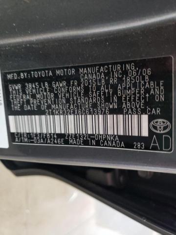Photo 10 from auction – 2006 TOYOTA COROLLA MA with VIN 2T1KR32EX6C613976