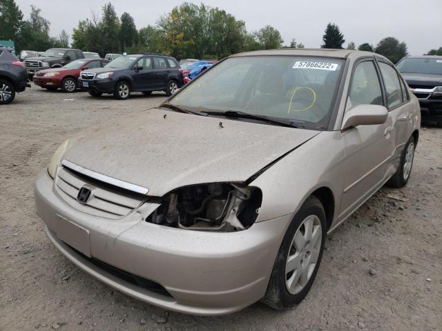 Photo 2 from auction – 2002 HONDA CIVIC EX with VIN 2HGES25862H609782