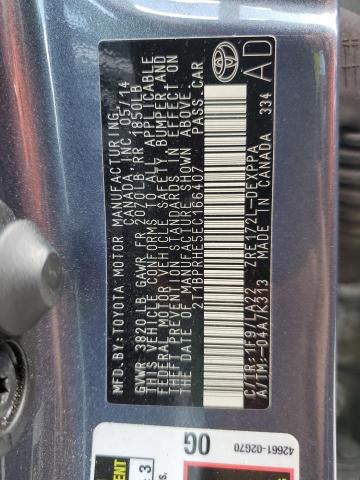 Photo 10 from auction – 2014 TOYOTA COROLLA EC with VIN 2T1BPRHE5EC166407