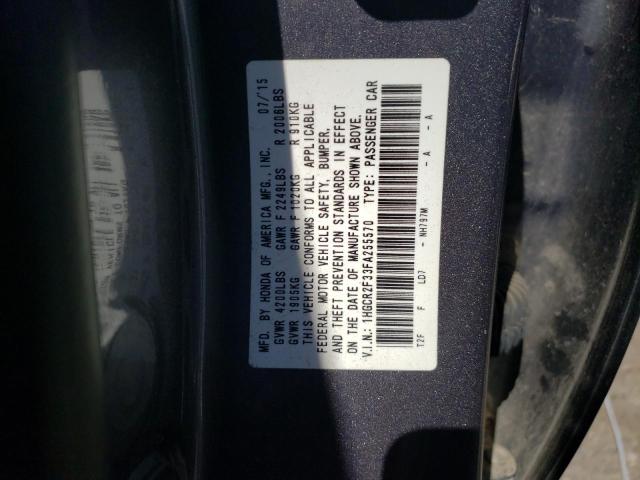 Photo 10 from auction – 2015 HONDA ACCORD LX with VIN 1HGCR2F33FA255570