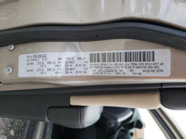 Photo 10 from auction – 2016 JEEP CHEROKEE L with VIN 1C4PJLCS3GW352135