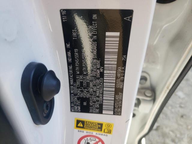Photo 10 from auction – 2016 TOYOTA HIGHLANDER with VIN 5TDDKRFH9GS354359