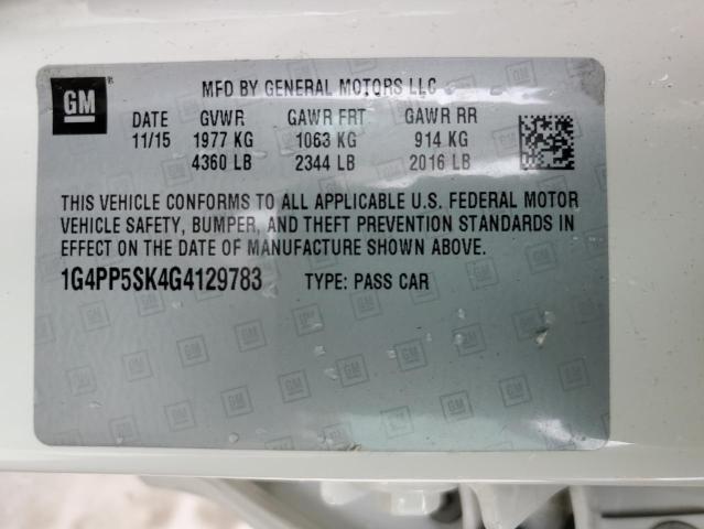 Photo 10 from auction – 2016 BUICK VERANO with VIN 1G4PP5SK4G4129783