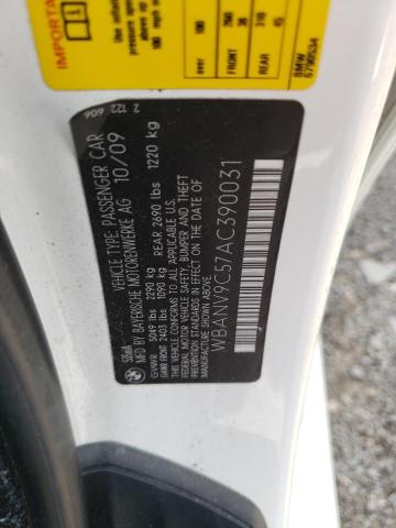 Photo 10 from auction – 2010 BMW 535 XI with VIN WBANV9C57AC390031