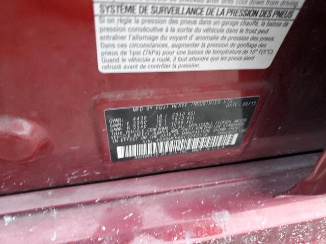 Photo 10 from auction – 2012 SUBARU LEGACY 2.5 with VIN 4S3BMCK69C3040516