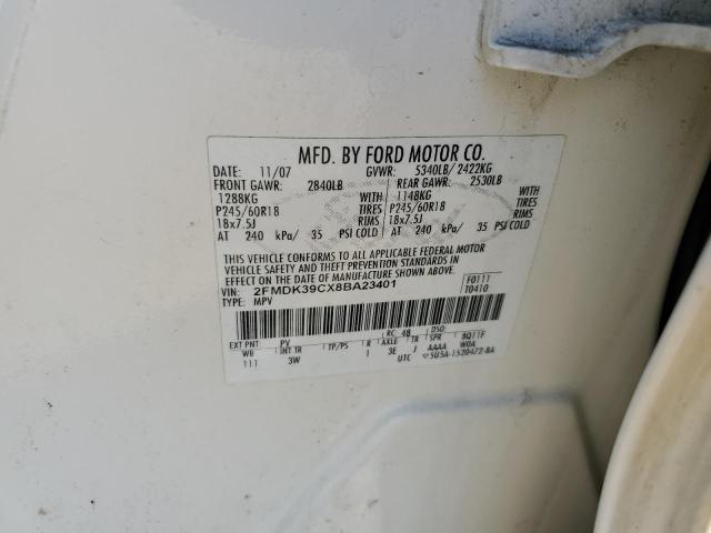 Photo 10 from auction – 2008 FORD EDGE LIMIT with VIN 2FMDK39CX8BA23401
