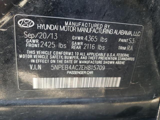 Photo 10 from auction – 2014 HYUNDAI SONATA GLS with VIN 5NPEB4AC7EH815709
