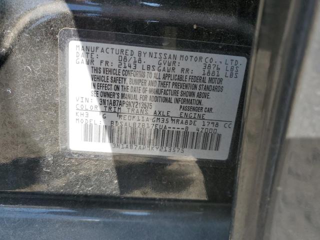 Photo 10 from auction – 2019 NISSAN SENTRA with VIN 3N1AB7AP9KY213575
