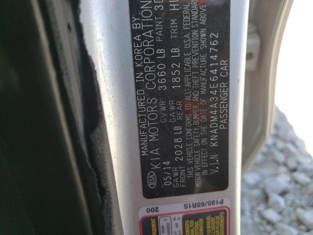 Photo 10 from auction – 2014 KIA RIO LX with VIN KNADM4A34E6414762