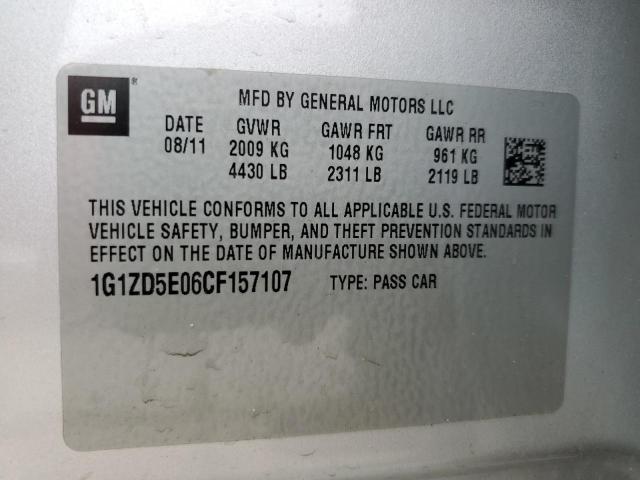 Photo 10 from auction – 2012 CHEVROLET MALIBU 2LT with VIN 1G1ZD5E06CF157107