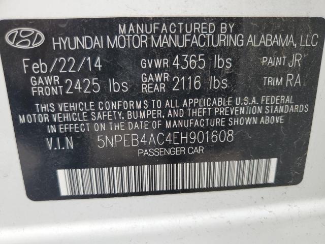 Photo 10 from auction – 2014 HYUNDAI SONATA GLS with VIN 5NPEB4AC4EH901608