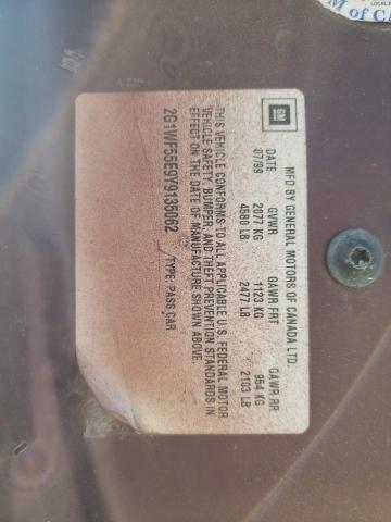 Photo 10 from auction – 2000 CHEVROLET IMPALA with VIN 2G1WF55E9Y9135062
