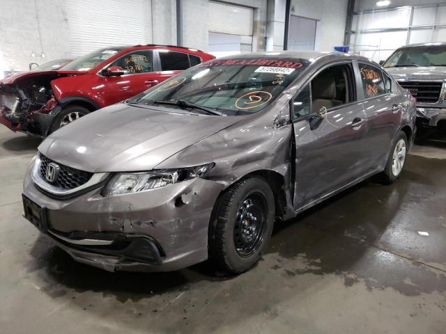 Photo 2 from auction – 2013 HONDA CIVIC LX with VIN 19XFB2F54DE092567