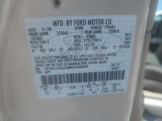 Photo 10 from auction – 2008 FORD ESCAPE XLS with VIN 1FMCU02Z08KC92855