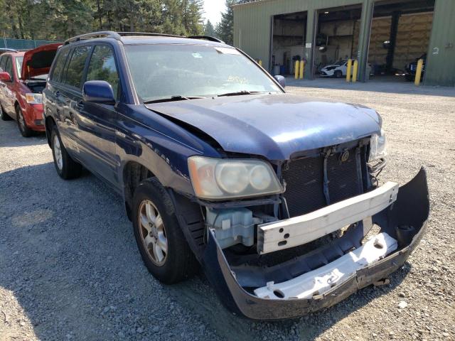 TOYOTA HIGHLANDER 2001 с VIN JTEHF21A410007941 - Фото с аукциона