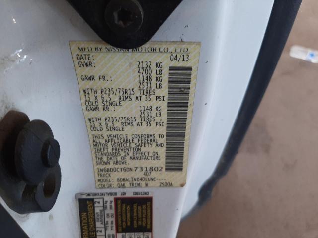 Photo 10 from auction – 2013 NISSAN FRONTIER S with VIN 1N6BD0CT6DN731802