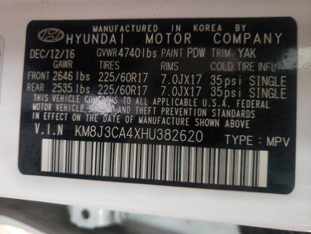 Photo 10 from auction – 2017 HYUNDAI TUCSON LIM with VIN KM8J3CA4XHU382620