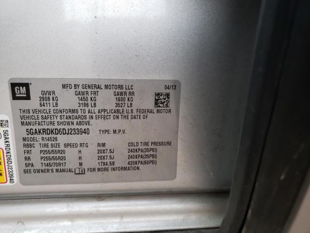 Photo 10 from auction – 2013 BUICK ENCLAVE with VIN 5GAKRDKD6DJ233940